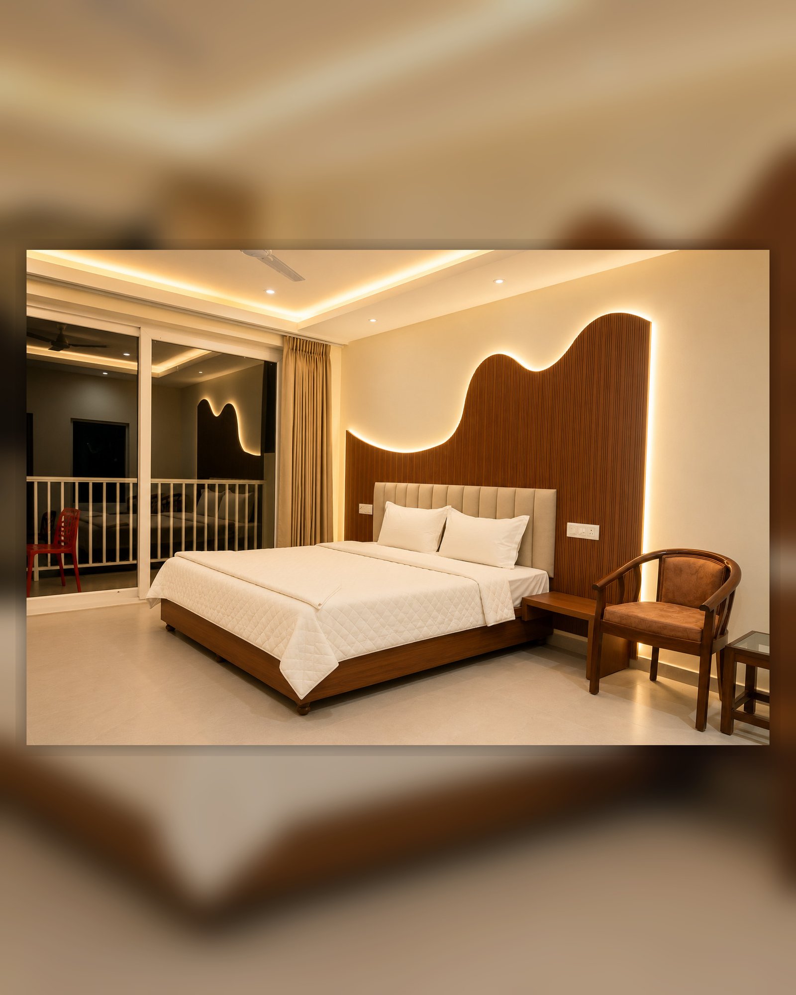 Spacious Himalayan view room at Hotel Pineora